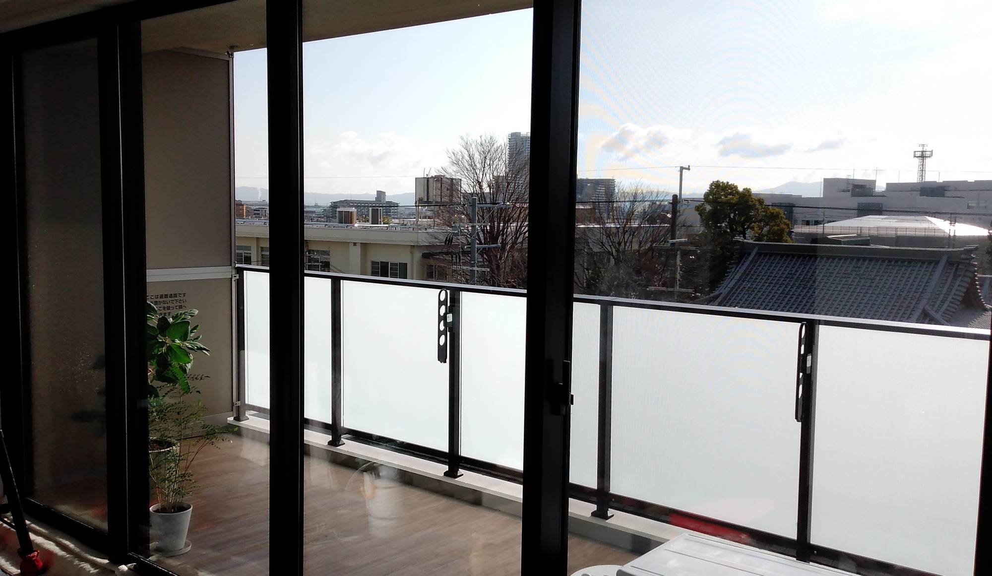 施工実績：紫外線カットフィルムの施工