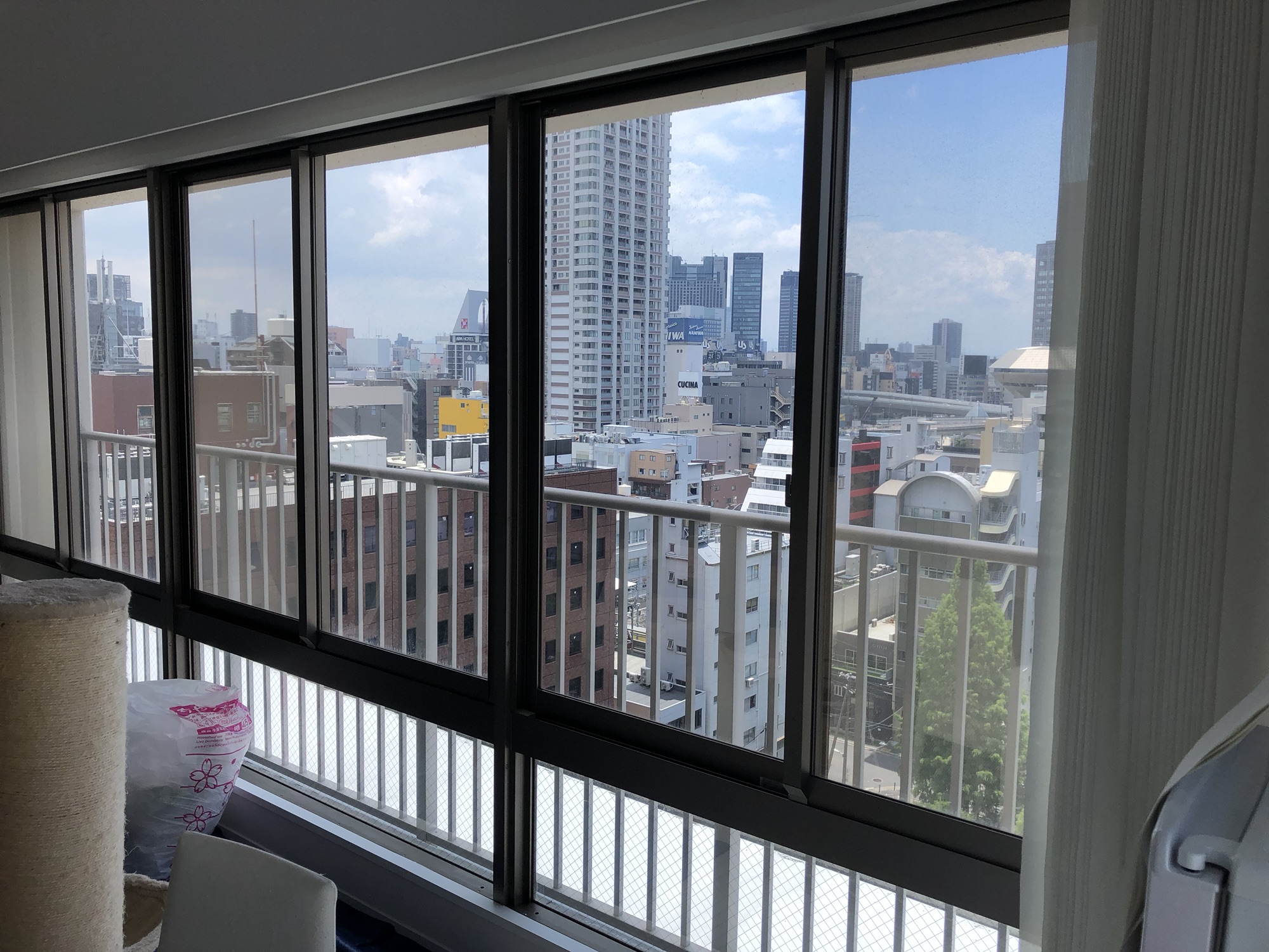 【大阪府　大阪市西区】透明飛散防止フィルム　3M SH2CLEAR